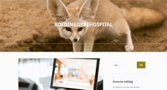 Desktop Screenshot of koldingdyrehospital.dk